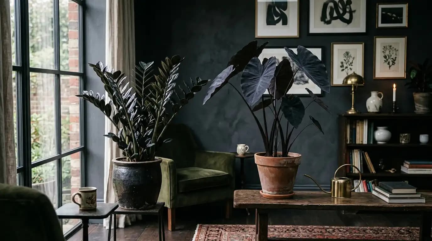 black foliage houseplants