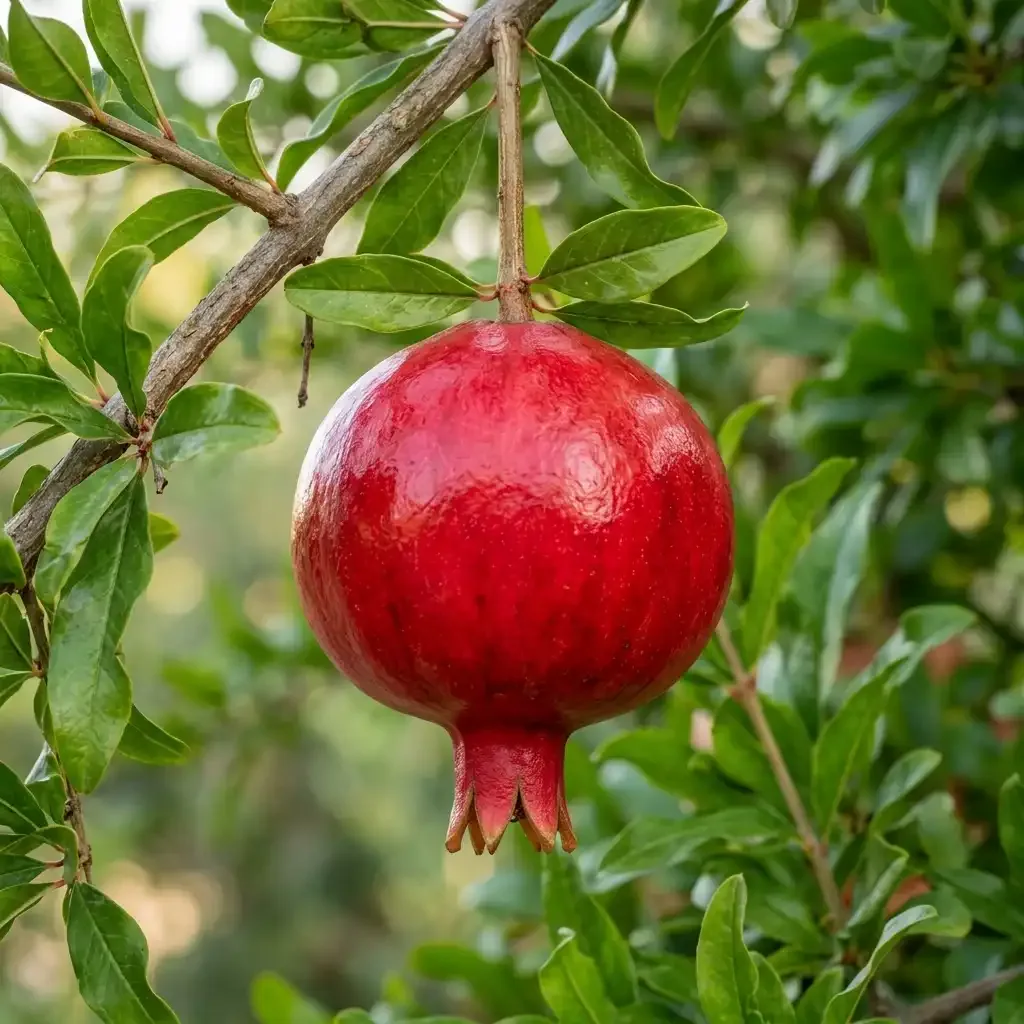 Pomegranate plant identification example