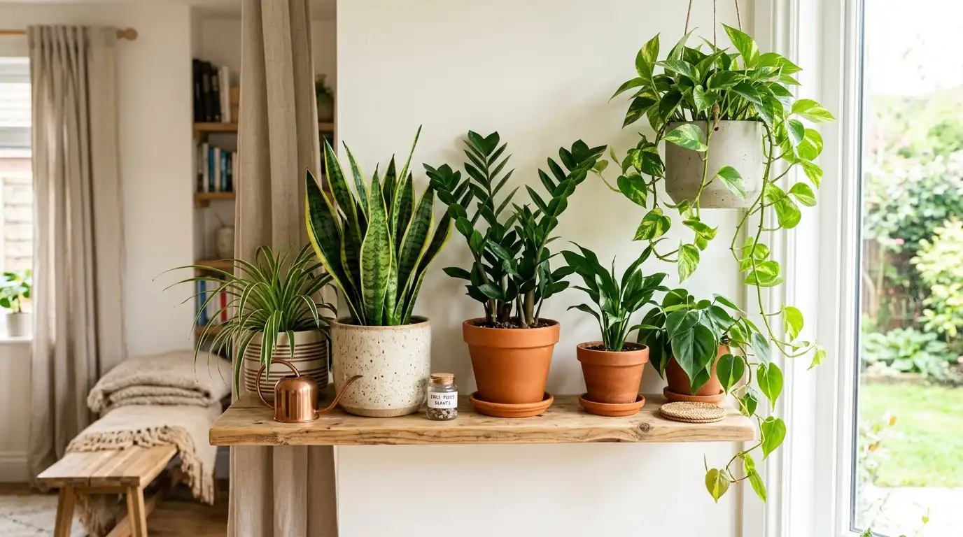 beginner houseplants low light
