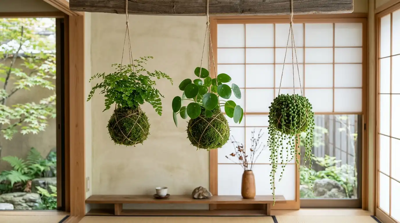 kokedama moss ball
