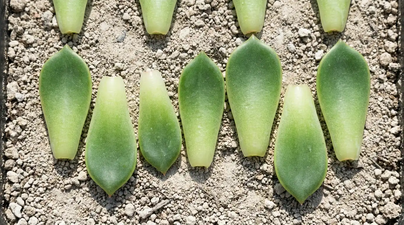 succulent leaves and cuttings for propagation