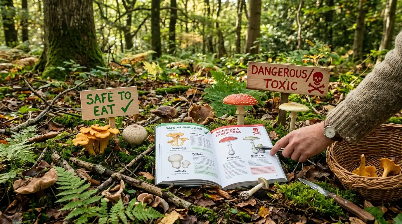 identify mushrooms